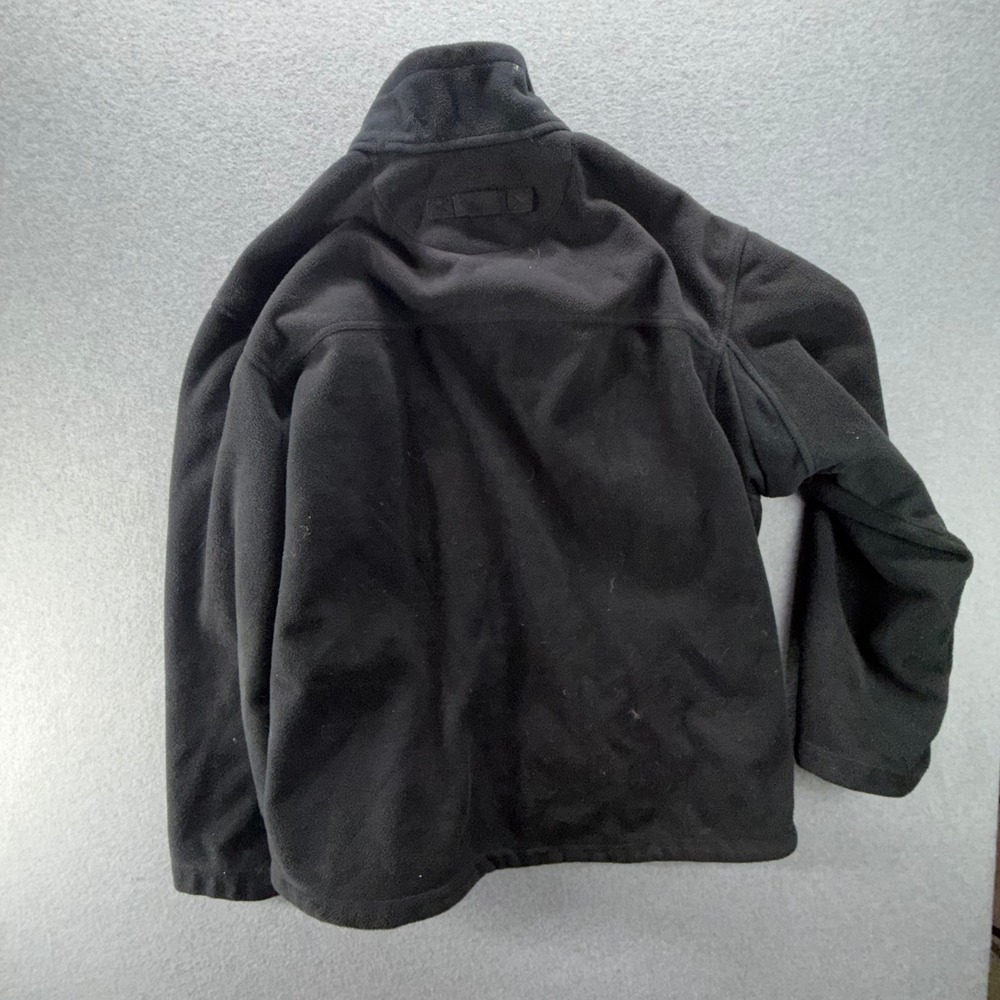 Duluth Trading Co Mens XL Black Full Zip Fleece Jacket Tactical Pocket Mock Neck - Picture 7 of 9